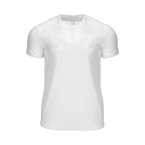 Mens Athletic Workout Gym T-Shirts Short Sleeve Training Bodybuilding Shirts Lightweight Slim Fit Muscle Tee Top (White,X-Large)
