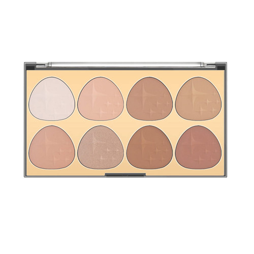 Highlighter Powder Palettes Makeup Palettes Facial Bronzers Palettes Highlighter Baked Long Lasting Brilliant Lighten Skin Color Face Make up Powders