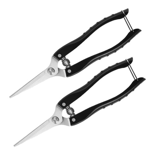 Housoutil 2pcs Garden Pruning Shears Flower Shears Gardening Tool Hand Tools Plant Scissors Pruning Scissors Pruning Shears for Gardening Heavy Duty Clippers Fruit Picking Stainless Steel
