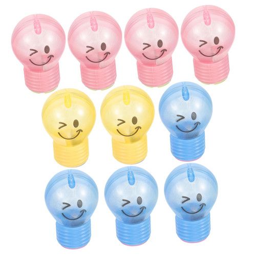STOBOK 10pcs Pencil Sharpener Mini Sharpener Small Bulbs Cartoon