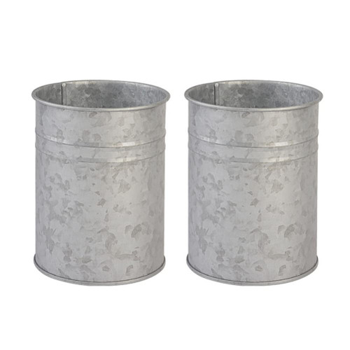 Zerodeko 2pcs Retro Tin Bucket Metal Jug Vase Pitcher Planter Decorative Galvanized Vase Flower Arrangement Vase Iron Flower Holder Vintage Flower Plants Iron Bucket French Flowerpot Bucket