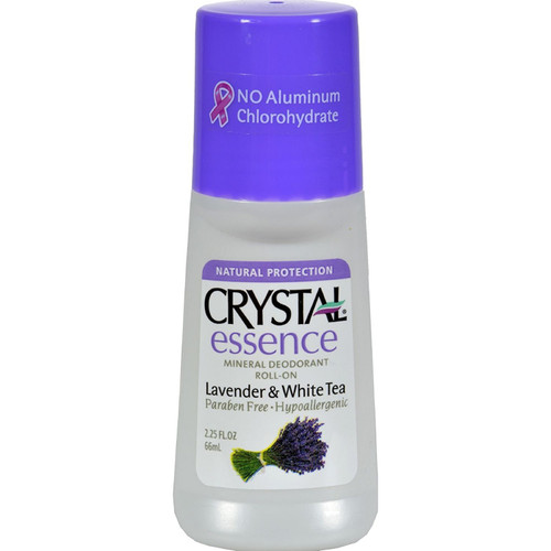 Crystal Mineral Deodorant Roll-On, Lavender & White Tea 2.25 oz (Pack of 2)
