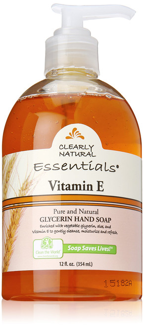 Clearly Natural Vitamin E Liquid Glycerine Soap, 12 Ounce