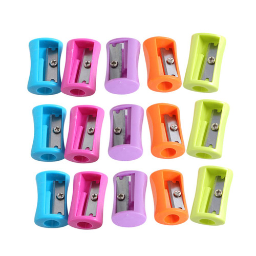 HAPINARY 50pcs Stationery Eyebrow Pencil Pencil Sharpener Creative Pencil Sharpener Cartoon Student Sharpener Single Hole Mini Sharpener Mini Manual Kid Sharpener Pencil Sharpener