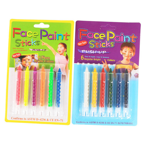 OATIPHO 12pcs Fluorescent Crayon Makeup Paint Crayons oil face paint face crayons washable paint face paint for washable paint Face Paint Sticks Coloring Pens