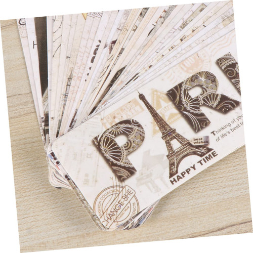 STOBOK 90pcs Retro Bookmark Book Page Marker Fashion European Style Bookmarks Vintage Bookmarks Different European Scenes Bookmarks Cool Bookmarks Commemorate Eiffel Tower Travel