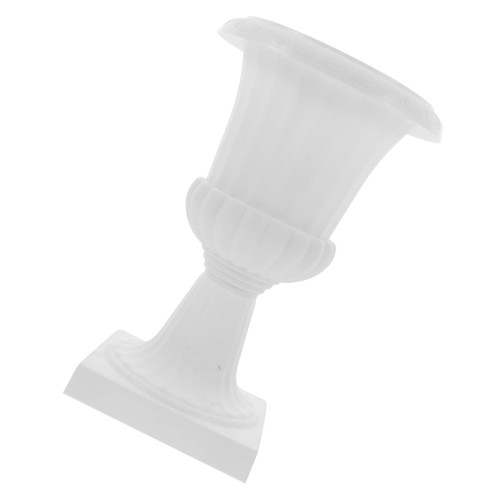 YARNOW Flowerpot Glass Vase Vases for Flowers Urn Shaped Flower Pot Garden Planter Urn Vases Urn Vase Planter Grecian Pots for Outdoor Plants Flower Pots White Rome Detachable Plastic