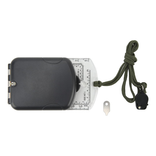 Orienteering Map Compass, Boy Compass for Kids, Plastic Compass with Scales, Portable Gradiometer Magnifying Glass LED Lamp Tool for Camping,Hiking