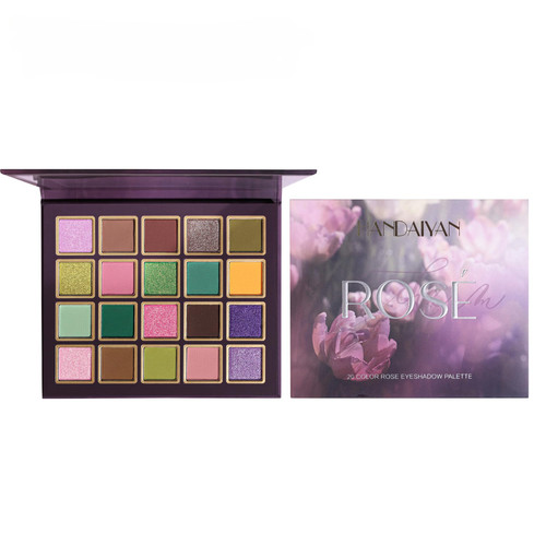 OGoeesy 20 Color Rose Eyeshado Palette, Eyeshadow Palette Professional 20 Color Eye Shadow Matte Shimmer Makeup Pallet Highly Pigmented Colorful Powder Long Lasting Waterproof Eye Shadow (20-color)