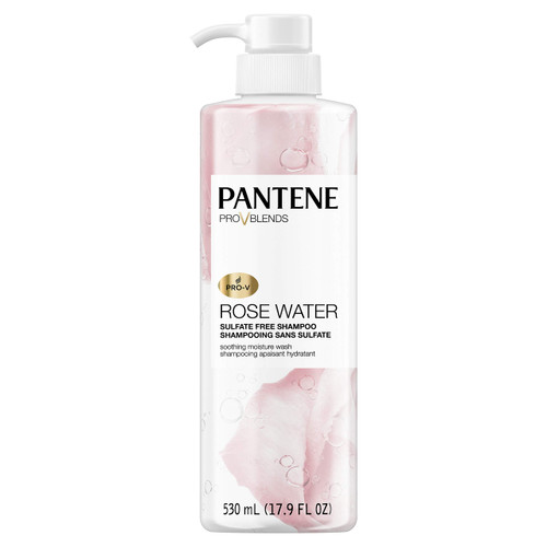 Pantene, Shampoo, Sulfate, Paraben and Dye Free, Pro-V Blends, Soothing Rose Water, 17.9 fl oz Pantene, Shampoo, Sulfate, Paraben and Dye Free, Pro-V Blends, Soothing Rose Water, 17.9 fl oz