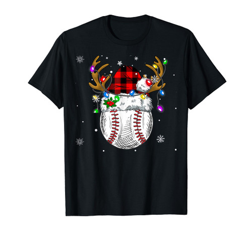 Baseball Santa Hat Funny Sport Boys Men baseball Christmas T-Shirt Baseball Santa Hat Funny Sport Boys Men baseball Christmas T-Shirt