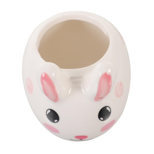 GANAZONO Succulent Flower Pot Bunny Figurine Ceramic Planter Rabbit Flower Pot Bunny Ceramic Pot Rabbit Planter Bunny Sculpture Animal Pot Statue Decor Succulent Flowerpot Ceramics Cartoon
