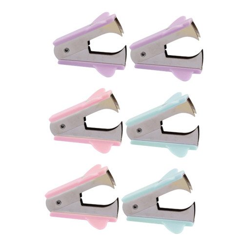LALAFINA 6pcs Mini Nail Remover Nail Lifter Staple Lifter Staple Remover Tool Staple Puller Stick Carpet Staple Remover Portable Staple Puller Nail Puller Office Desk Aluminum Alloy Heavy