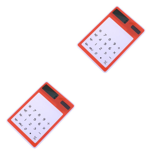 Tofficu 2pcs Transparent Calculator Simple Calculator Calculators Small Standard Calculator Cool Calculator Touch Screen Calculator Mini Calculator Student Computer Portable