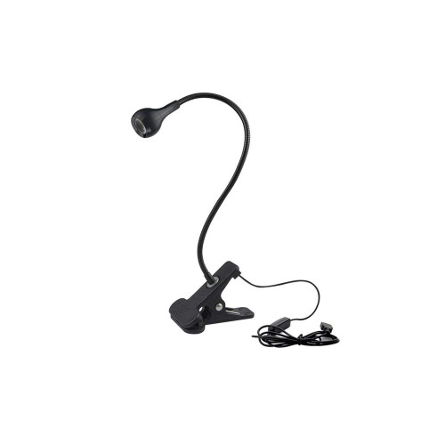 Bedside Lamps Reading Lamp Flexible USB Desk Lamp Clip-On Book Light Bed Table Desk Lamp for Home,Office,Bedroom,Reading,Work,Study (Black)
