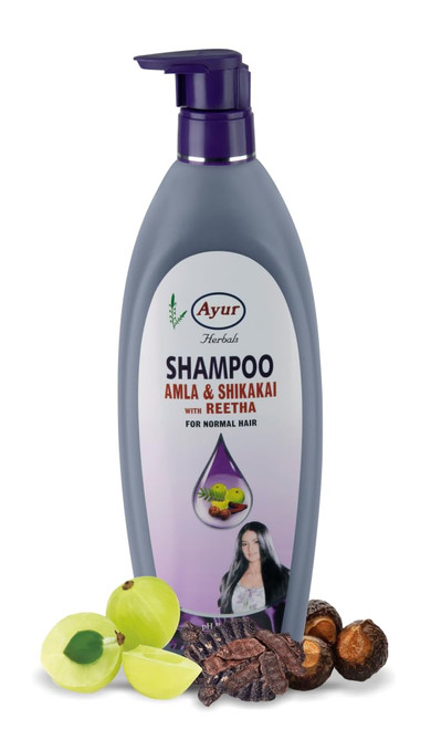 Ayur Herbal Shampoo Amla & Shikakai with Reetha for Normal Hair