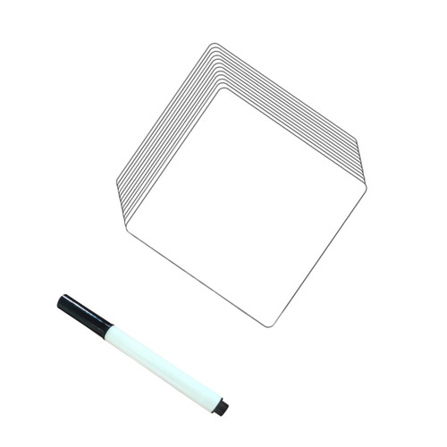 Didiseaon 24 Pcs Repeatedly Erase The Whiteboard Big Notes for Wall Dry Erase Magnetic Strips Small Notes Removable White Board for Fridge Reusable Sticky Notes Mirror Image Table PVC Office