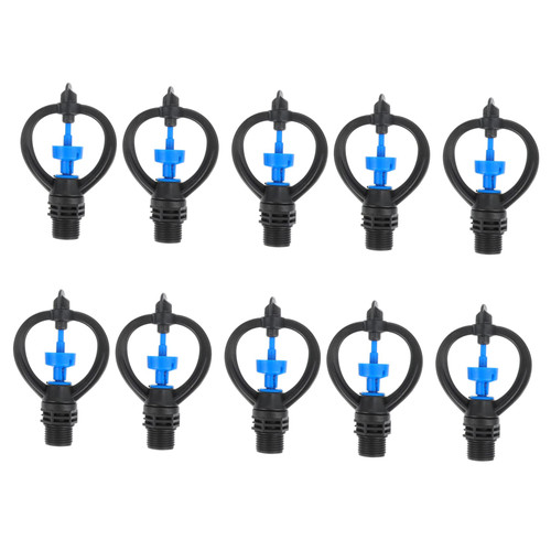 Uonlytech 10pcs Nozzle emitter dripper Micro sprinklers Micro Sprinkler emitter Lawn Irrigation Watering Spikes Water dripper for Plants Garden Sprinkler to Rotate Plastic Miniature Hose Uonlytech 10pcs Nozzle emitter dripper Micro sprinklers Micro Sprinkler emitter Lawn Irrigation Watering Spikes Water dripper for Plants Garden Sprinkler to Rotate Plastic Miniature Hose