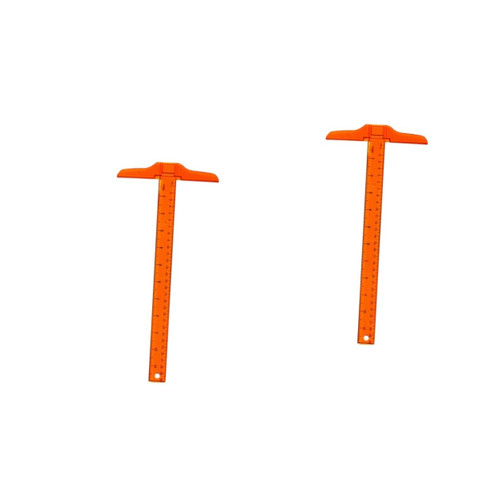 MAGICLULU 4 Pcs T Ruler Drawing Tool Ruler Clear Ruler Drafting Scale Ruler T Metric Rule Architect Drafting Triangle Ruler Tools Measuring Ruler Square Student Stationery Ruler