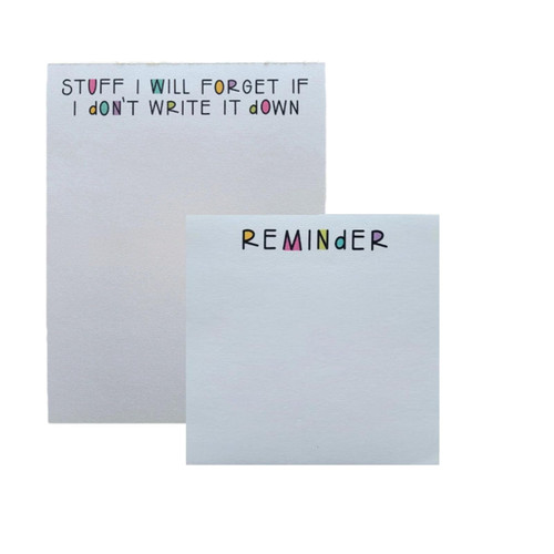 Quirky to-Do List Notepad Set, Funny Sticky Notes, Daily Planner Notepad Pads Sticky Note, Novelty Memo Pads Sticky Note with 100PCS Funny Stickers (A)