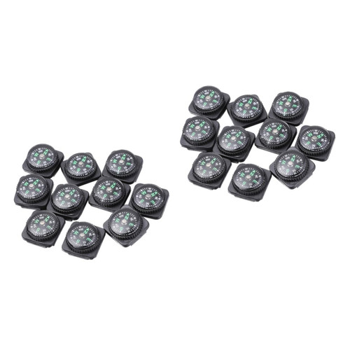 CLISPEED 20 Pcs Outdoor Map Compass Orienteering Compass Outdoor Hiking Compass Portable Compass Multifunction Outdoor Product
