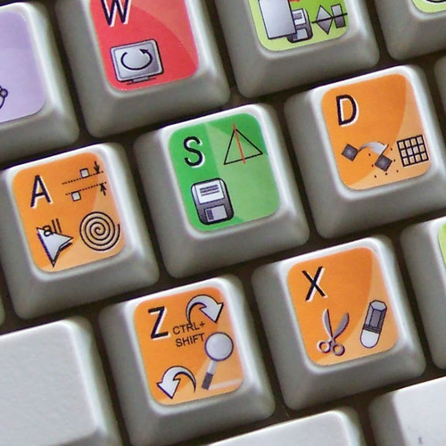 CORELDRAW Keyboard Labels Layout Shortcut