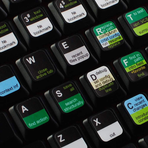 4Keyboard INTELLIJ IDEA New Keyboard Labels Shortcuts