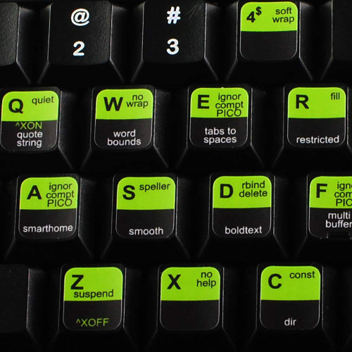 4Keyboard Nano Editor New Keyboard Labels Shortcuts