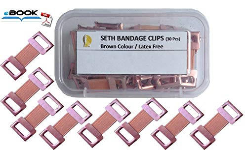 Pack of 30 Clips - Premium Quality Replacement Elastic Bandage Clips for Bandages,Compression Bandages,Crepe Bandages,Cotton Bandages,Bandage Wrap Clips-Secure Elastic Fastener Bandage Clips Only.