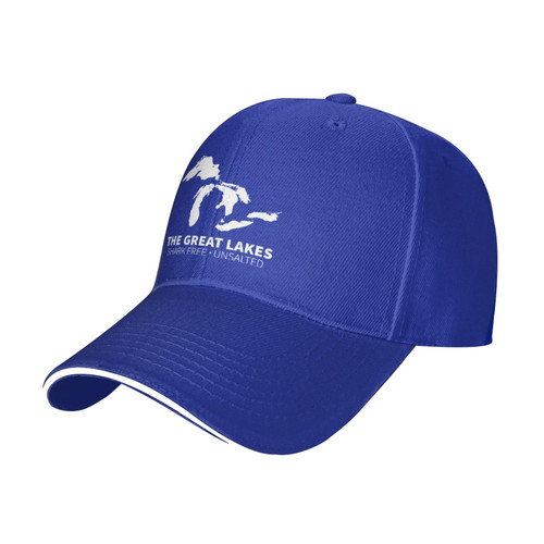 YVNUM Women's and Men's Baseball Hat Unsalted-and-Shark-Free Michigan-Great-Lakes Classic Dad Hat Adjustable Casquette Cap