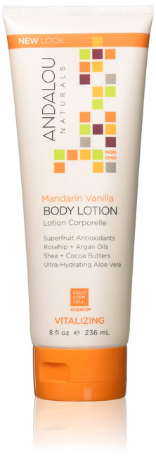 Andalou Naturals Body Lotion - Mandarin Vanilla Vitalizing - 8 fl oz Pack of 6