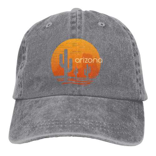 Landscape of Arizona State Mens Womens Adult Baseball Cap Vintage Adjustable Denim Hat New Cowboy Trucker Hats