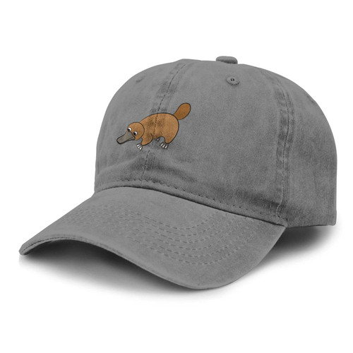Unisex Adult Vintage Adjustable Baseball Cap Denim Hat Platypus Duckbill New Trucker Hats Washed
