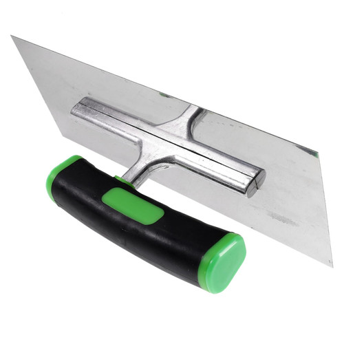 CIYODO Tools Plaster Gypsum Mortar Cement Trowel Concrete Finishing Trowel Metal Mortar Trowel Concrete Finishing Tool Finishing Trowel for Cement Drywall Trowel Plastic Handle Push