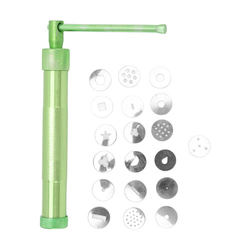 Sugar Paste Extruder, Clay Extruder Kit, Cake Sculpture Decorating Tool, Sugar Paste Extruder Pottery Clay Extruders Cake Fondant Decorating Tool Set with Interchangeable Discs for Ceramics
