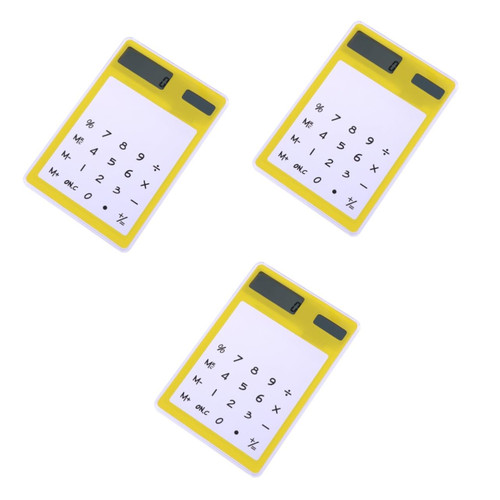 Tofficu 3pcs Touch Screen Calculator Computadora Transparent Calculator Standard Calculator Portable Calculator Calculators Small Calculator Small Mini Calculator Student Simple Computer