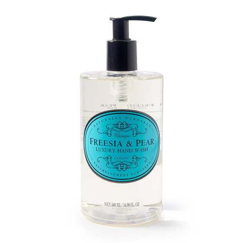 Naturally European Freesia & Pear Luxury Hand Wash, Cleanse & Moisturise 500ml