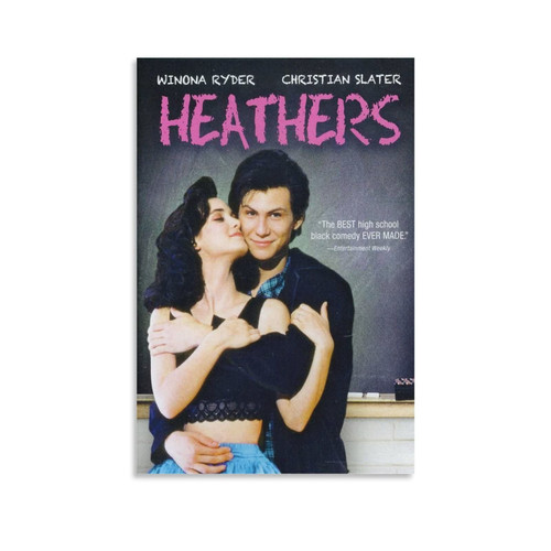 TONGYANG Heathers Movie Poster for Bedroom Aesthetic Wall Decor Canvas Wall Art Gift 12x18inch(30x45cm)