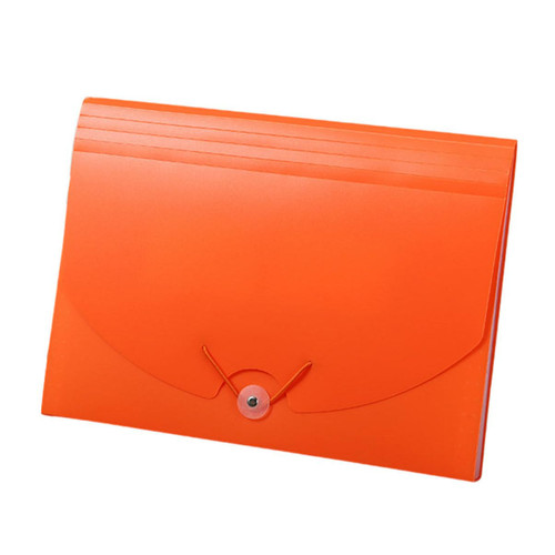 TEHAUX Organ Pack Folder Document Bag Clear Accordion Folder Bag Office File Folder Pocket Protector File Folders Orange Office Folders Accordion File Folder Pp Material Banknote A4