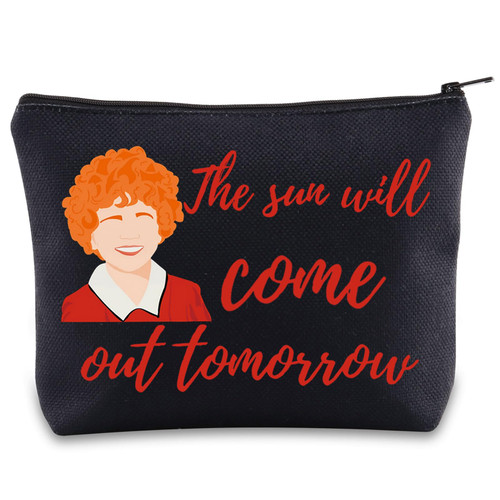 BWWKTOP Annie The Musical Cosmetic Makeup Bag Annie Fans Gift The Sun Will Come Out Tomorrow Musical Makeup Zipper Pouch Bag Broadway Musical Merchandise (sun will come BL) BWWKTOP Annie The Musical Cosmetic Makeup Bag Annie Fans Gift The Sun Will Come Out Tomorrow Musical Makeup Zipper Pouch Bag Broadway Musical Merchandise (sun will come BL)