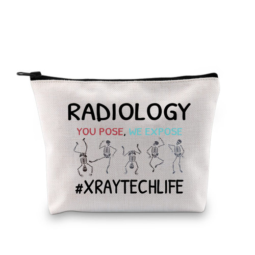 XYANFA Radiologist Cosmetic Bag x Ray Tech Graduation Gifts Radiology Tech Gifts Thank You Gift You Pose We Expose (You pose We expose)