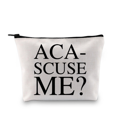 XYANFA Pitc Perfect Movie Inspired Makeup Bag Aca Scuse Me Comedy Movie Fans Gift P Perfect Zipper Pouch (SCUSE ME)