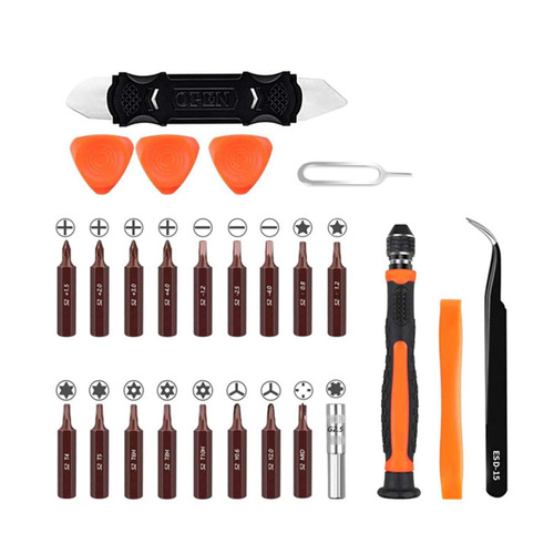 Screwdriver Set 27 In 1 With 20 Bits Repair Tool Kits Magnetic Screwdriver Set For Electronics Phone Jewelers Mobile Phone Repair