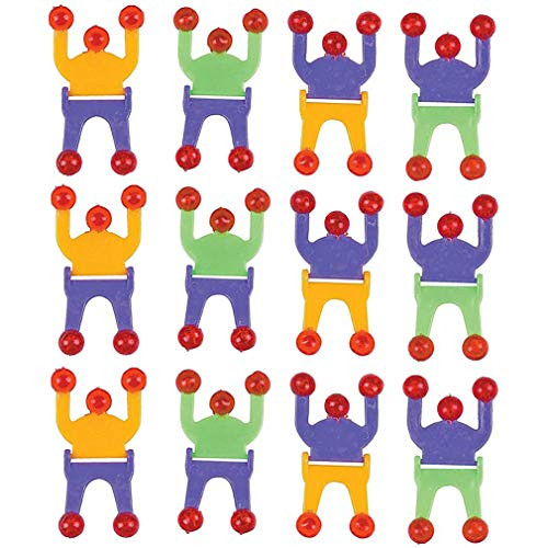 Kidsco Wall Climber Crawler Sticky Men - 2.75 Inches - Pack of 12 - Sticky Climbers Assorted Colors  for Kids Great Party Favors, Bag Stuffers, Fun, Toy, Gift, Prize, Piñata Fillers