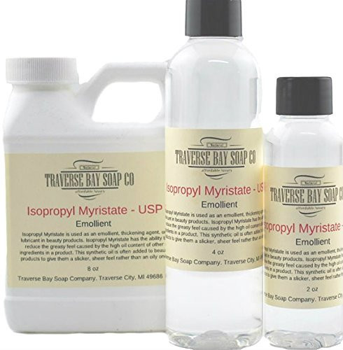 Isopropyl Myristate - USP, 8 oz Safety sealed container. Soap making, lotion, creams, bath, beauty,