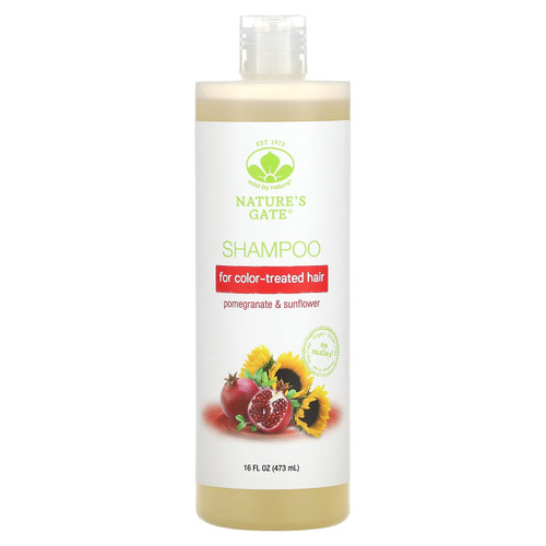 Pomegranate & Sunflower Shampoo for Color-Treated Hair, 16 fl oz (473 ml), Mild By Nature