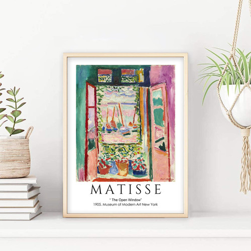 Henri Matisse Art Prints - Matisse Canvas Wall Art Matisse Open Window Poster Henri Matisse Exhibition Poster Matisse Painting Matisse Artwork Picture Matisse Print Decor 12x16 Inch Unframed Henri Matisse Art Prints - Matisse Canvas Wall Art Matisse Open Window Poster Henri Matisse Exhibition Poster Matisse Painting Matisse Artwork Picture Matisse Print Decor 12x16 Inch Unframed