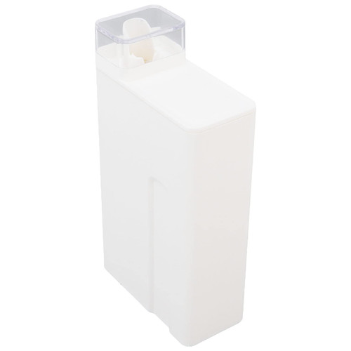 Liquid Detergent Dispenser, 1L/33.8 Oz Empty Laundry Detergent Container Refillable Detergent Storage Bottle with Label for Fabric Softener Bleaching Agent Laundry Powder, White