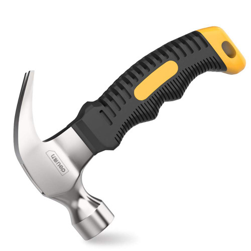 Fiber Handle Claw Hammer 0.5kg/17oz,Mini Stubby Claw Hammer With TPR rubberized handle 0.25kg/8 oz