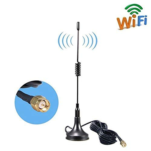 Aigital 4G LTE Antenna SMA Antenna High Gain 11dBi Omni Directional Antenna with Magnetic Base SMA Male Connector 2G 3G 4G/GSM WiFi Signal Booster for Huawei Mobile Hotspot 4G LTE Router Modem etc